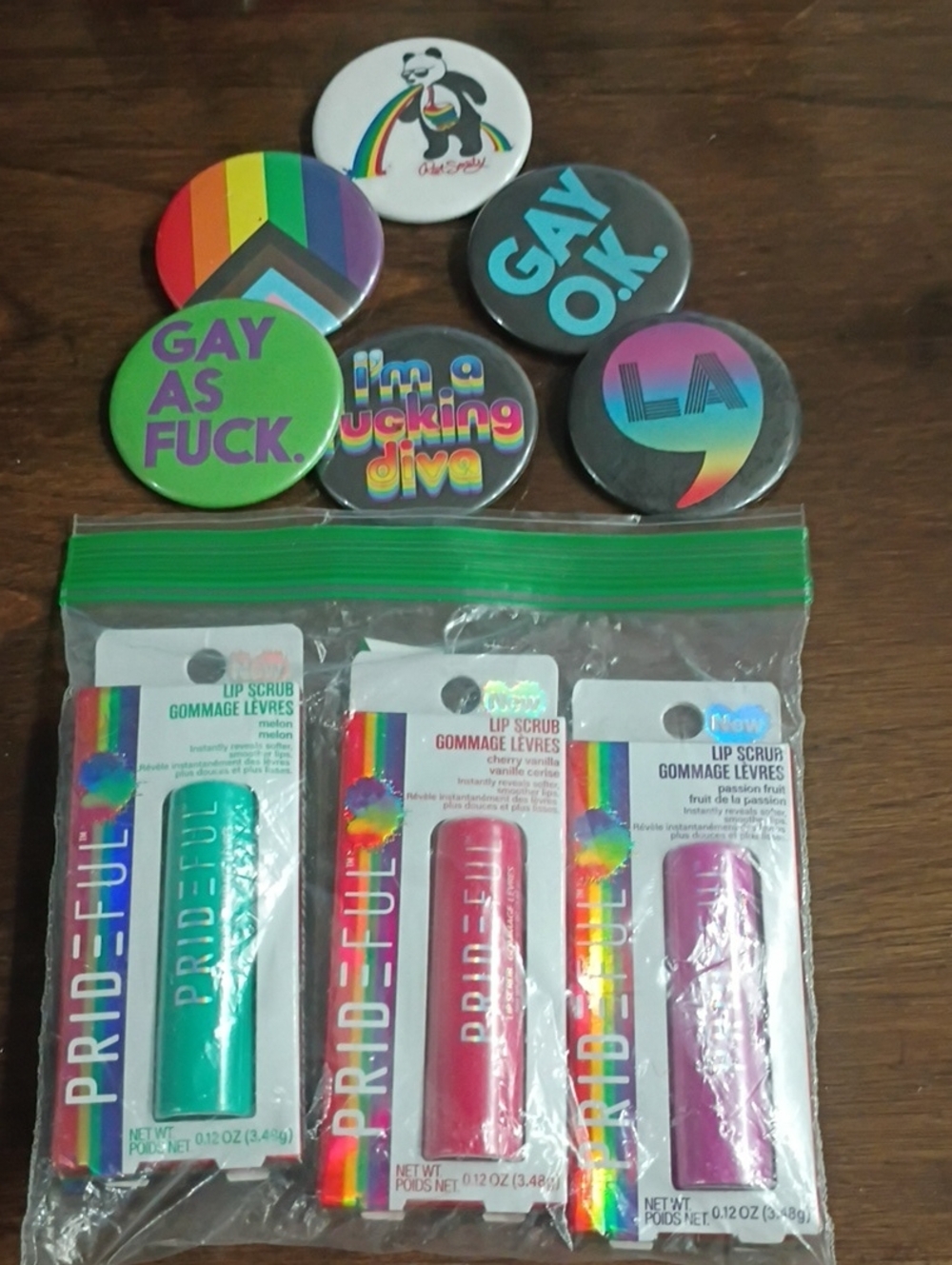 Pride-ful Lip Scrub Trio – Green, Red, Purple | Unbranded